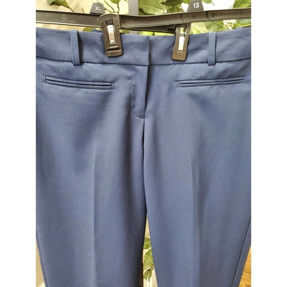 Worthington Women's Solid Blue Polyester Mid Rise Modern Fit Dress Pant Size 14W - Picture 3 of 12